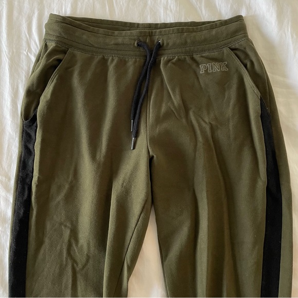 PINK Green Sweatpants - Picture 2 of 6
